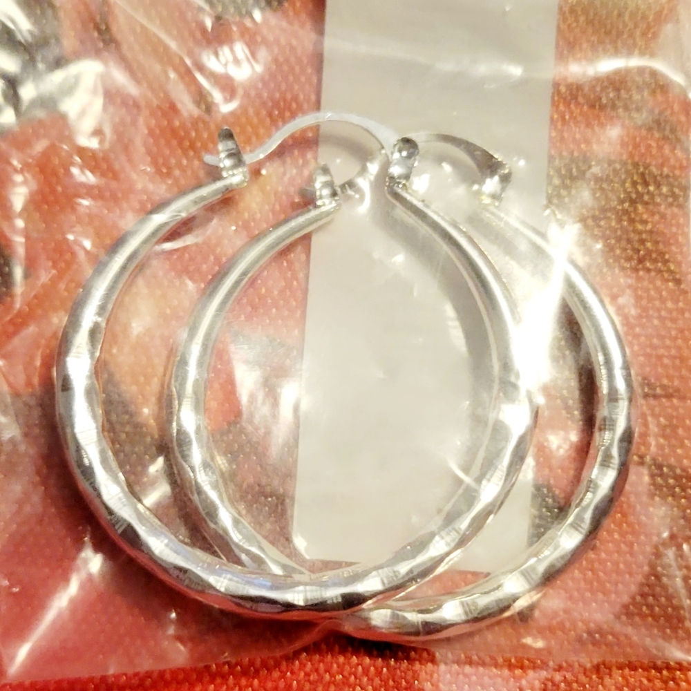 Silver Hoop Earrings